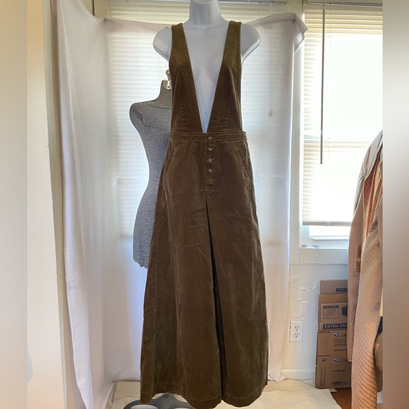 We The Free Denim - Free People Old School Love wide leg corduroy overalls